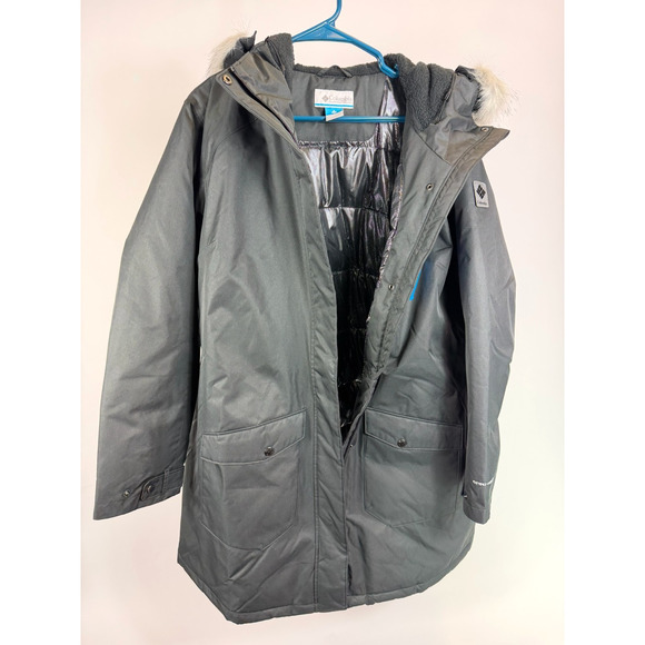 Columbia Women's Jacket Plus Size 1X Suttle Mountain Insulated Coat Black NWT - Picture 3 of 8